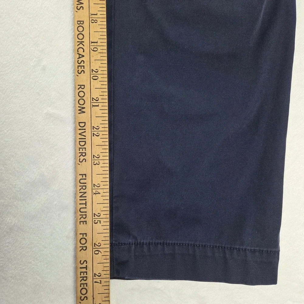 Talbots The Perfect Chino Navy Blue Straight Leg Pants Womens 10P JO3069 - Picture 3 of 8